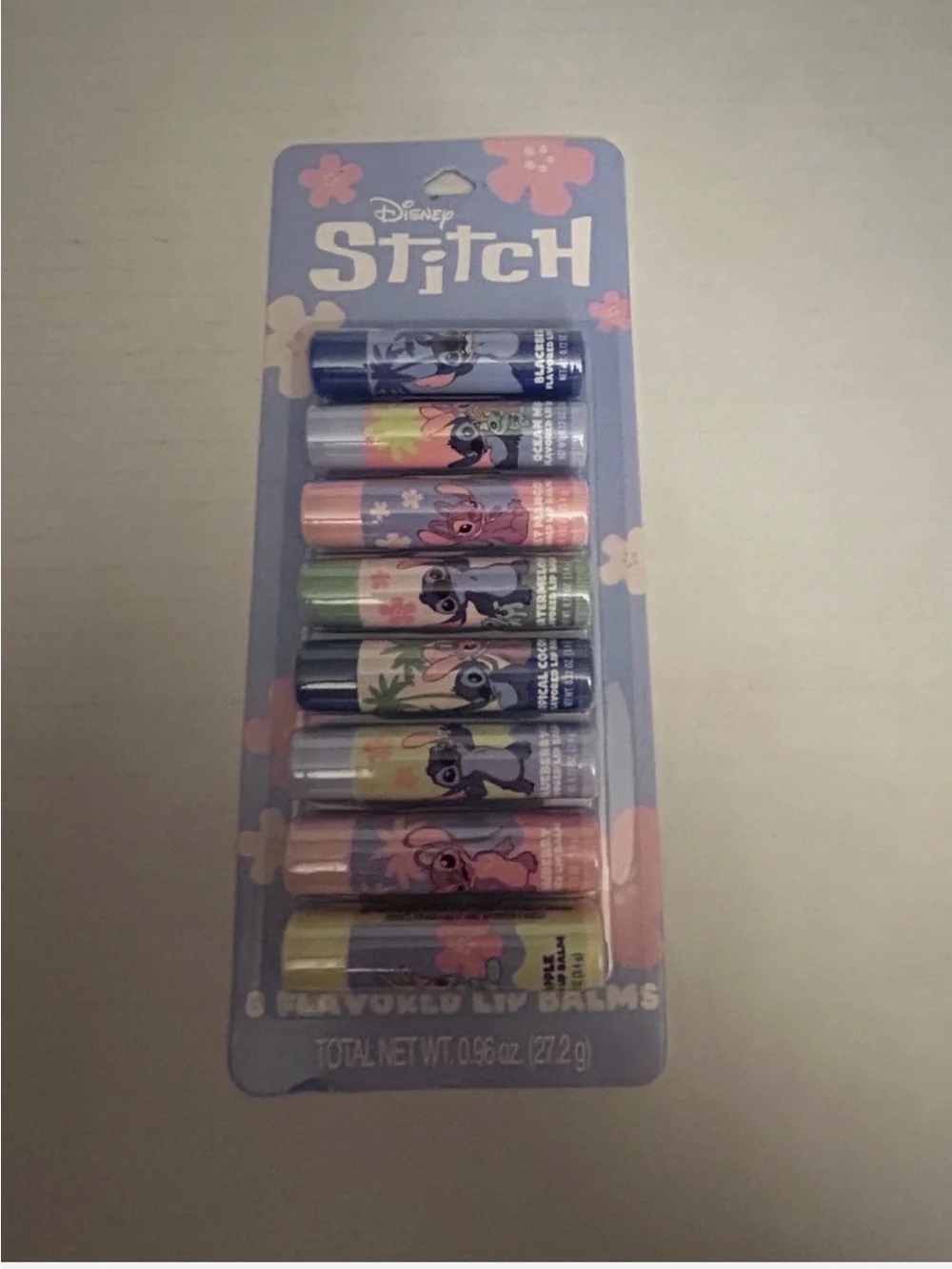 Disney Stitch 8 Scented Lip Balm Set